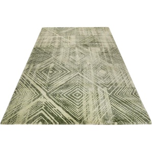 Teppich ESPRIT Cuba Teppiche Gr. B/L: 160 cm x 225 cm, 13 mm, 1 St., grün (grün, hellgrün) Esszimmerteppiche