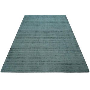 Teppich ESPRIT Gil Teppiche Gr. B/L: 110 cm x 170 cm, 8 mm, 1 St., blau (petrol türkis) Esszimmerteppiche