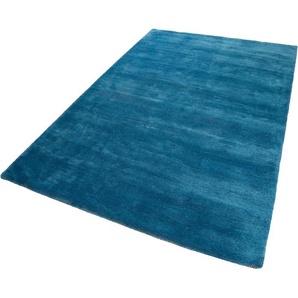 Teppich ESPRIT Loft Teppiche Gr. B/L: 120 cm x 170 cm, 20 mm, 1 St., blau (petrol, blau) Esszimmerteppiche Wohnzimmer, große Farbauswahl, sehr weicher Flor, dicht gewebt, robust