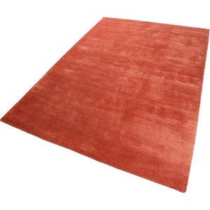 Teppich ESPRIT Loft Teppiche Gr. B/L: 120 cm x 170 cm, 20 mm, 1 St., rot (rostrot) Esszimmerteppiche Wohnzimmer, große Farbauswahl, sehr weicher Flor, dicht gewebt, robust