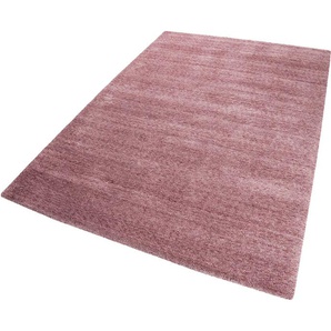 Teppich ESPRIT Loft Teppiche Gr. B/L: 130 cm x 190 cm, 20 mm, 1 St., pink (beere, meliert) Esszimmerteppiche Wohnzimmer, große Farbauswahl, sehr weicher Flor, dicht gewebt, robust