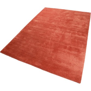 Teppich ESPRIT Loft Teppiche Gr. B/L: 160 cm x 230 cm, 20 mm, 1 St., rot (rostrot) Esszimmerteppiche Wohnzimmer, große Farbauswahl, sehr weicher Flor, dicht gewebt, robust