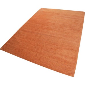 Teppich ESPRIT Loft Teppiche Gr. B/L: 200 cm x 200 cm, 20 mm, 1 St., orange (orange, terra) Esszimmerteppiche Wohnzimmer, große Farbauswahl, sehr weicher Flor, dicht gewebt, robust