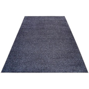 Teppich ESPRIT Marly Teppiche Gr. B/L: 160 cm x 230 cm, 6 mm, 1 St., blau (dunkelblau) Esszimmerteppiche weicher Kurzflor, Wohnzimmer