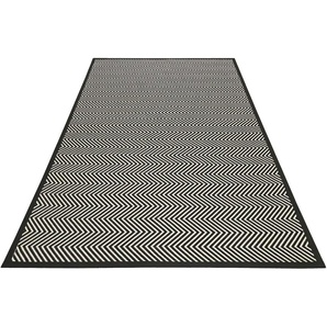 Teppich ESPRIT Paulsen ESP-42078 Teppiche Gr. B/L: 160 cm x 230 cm, 10 mm, 1 St., schwarz Baumwollteppiche