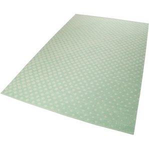 Teppich ESPRIT VEL Kelim Teppiche Gr. B/L: 130 cm x 190 cm, 4 mm, 1 St., grün (hellgrün) Baumwollteppiche