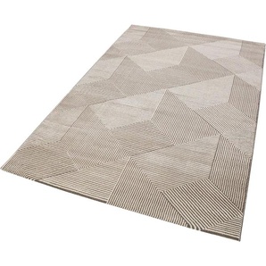 Teppich ESPRIT Velvet Groove Teppiche Gr. B/L: 160 cm x 225 cm, 12 mm, 1 St., beige Esszimmerteppiche Wohnzimmer