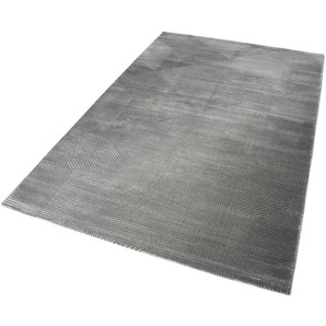 Teppich ESPRIT Velvet Groove Teppiche Gr. B/L: 160 cm x 225 cm, 12 mm, 1 St., grau (taupe) Esszimmerteppiche Wohnzimmer