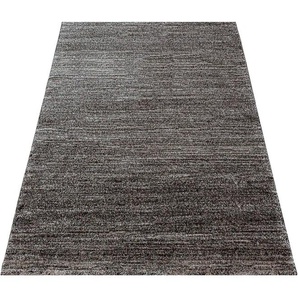 Teppich FESTIVAL Loftline K11491 Teppiche Gr. B/L: 240 cm x 340 cm, 20 mm, 1 St., braun (coffee) Esszimmerteppiche Wohnzimmer