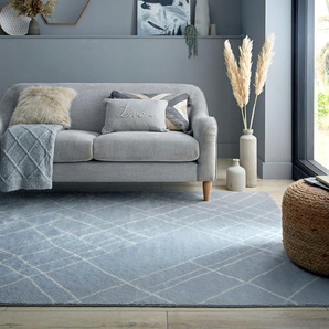 Teppich FLAIR RUGS Alisha Teppiche Gr. B/L: 160 cm x 230 cm, 15 mm, 1 St., grau Esszimmerteppiche