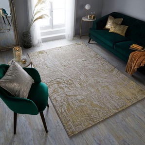 Teppich FLAIR RUGS Arissa Abstraktes Teppiche Gr. B/L: 200 cm x 290 cm, 7 mm, 1 St., goldfarben Esszimmerteppiche