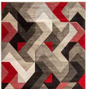 Teppich FLAIR RUGS AURORA Teppiche Gr. B/L: 120 cm x 170 cm, 11 mm, 1 St., rot Esszimmerteppiche Handgeschnitzt
