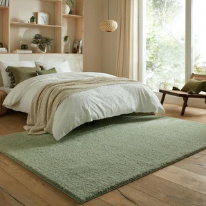 Teppich FLAIR RUGS Fluffy Teppiche Gr. B/L: 160 cm x 230 cm, 23 mm, 1 St., grün Esszimmerteppiche