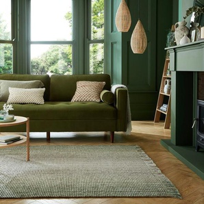 Teppich FLAIR RUGS Jute Ombre Teppiche Gr. B/L: 200 cm x 290 cm, 8 mm, 1 St., grün Juteteppiche