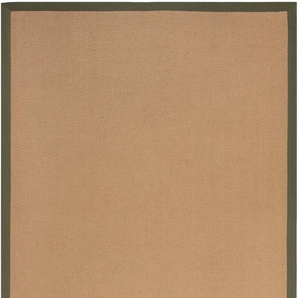 Teppich FLAIR RUGS Kira Teppiche Gr. B/L: 120 cm x 170 cm, 3 mm, 1 St., grün Juteteppiche