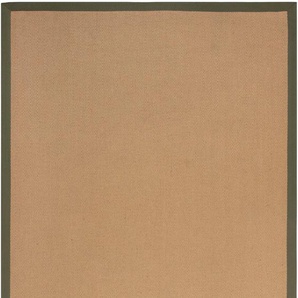 Teppich FLAIR RUGS Kira Teppiche Gr. B/L: 160 cm x 230 cm, 3 mm, 1 St., grün Juteteppiche