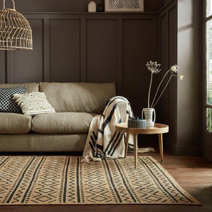Teppich FLAIR RUGS Luis Teppiche Gr. B/L: 80 cm x 150 cm, 5 mm, 1 St., beige Juteteppiche