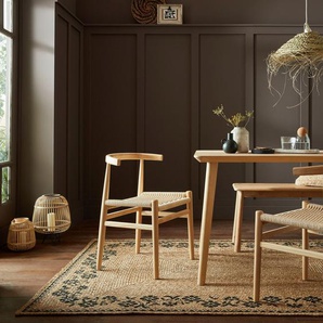 Teppich FLAIR RUGS Maisie Teppiche Gr. B/L: 200 cm x 290 cm, 5 mm, 1 St., beige Juteteppiche