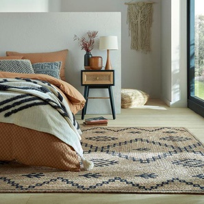 Teppich FLAIR RUGS Rowen Teppiche Gr. B/L: 80 cm x 150 cm, 5 mm, 1 St., beige Esszimmerteppiche