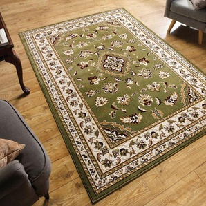 Teppich FLAIR RUGS Sherborne Teppiche Gr. B/L: 230 cm x 160 cm, 8 mm, 1 St., grün Orientalische Muster Orientteppich