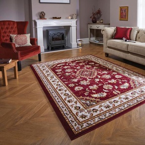 Teppich FLAIR RUGS Sherborne Teppiche Gr. B/L: 290 cm x 200 cm, 8 mm, 1 St., rot Orientalische Muster Orientteppich
