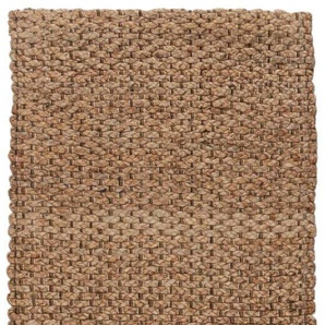 Teppich FLAIR RUGS Sol Teppiche Gr. B/L: 60 cm x 150 cm, 10 mm, 1 St., beige Juteteppiche