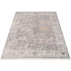 Teppich GALLERY M BRANDED BY MUSTERRING CLASSICO Teppiche Gr. B/L: 200 cm x 290 cm, 12 mm, 1 St., grau (grau, creme) Orientalische Muster