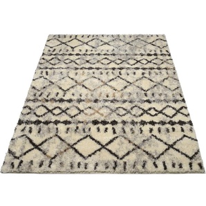 Teppich GALLERY M BRANDED BY MUSTERRING MAROK Teppiche Gr. B/L: 160 cm x 230 cm, 12 mm, 1 St., beige (creme, grau) Orientalische Muster