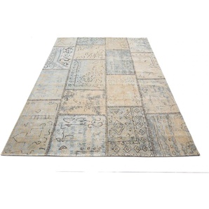 Teppich GALLERY M BRANDED BY MUSTERRING Patch Teppiche Gr. B/L: 200 cm x 290 cm, 5 mm, 1 St., blau (ocean) Baumwollteppiche Flachgewebe, Wohnzimmer