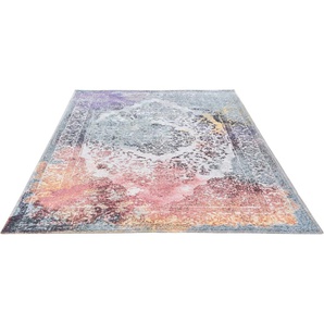 Teppich GINO FALCONE Cosima-118 Teppiche Gr. B/L: 130 cm x 190 cm, 3 mm, 1 St., bunt Orientalische Muster gewebter Jaquard-Teppich, mit Chenillegarn, moderne Orient-Optik