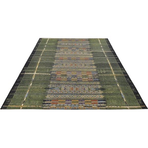Teppich GINO FALCONE Outdoor-Africa 38 Teppiche Gr. B/L: 160 cm x 235 cm, 5 mm, 1 St., grün Esszimmerteppiche Flachgewebe, Ethno Style, In- und Outdoor geeignet