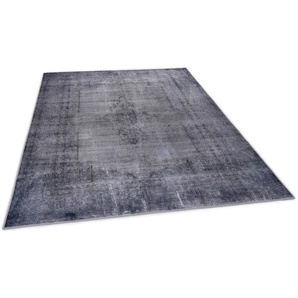 Teppich GINO FALCONE Rachele GF-085 Teppiche Gr. B/L: 140 cm x 200 cm, 6 mm, 1 St., grau (dunkelgrau) Orientalische Muster