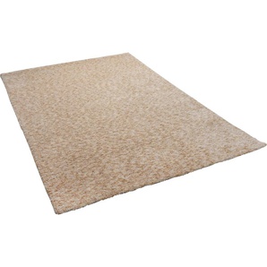 Teppich GINO FALCONE Roberto Uni Teppiche Gr. B/L: 120 cm x 180 cm, 20 mm, 1 St., beige Esszimmerteppiche meliert, besonders weich durch Microfaser