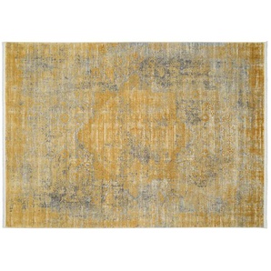 Webteppich  Color Creek ¦ gold ¦ Synthetische Fasern ¦ Maße (cm): B: 80 H: 0,8