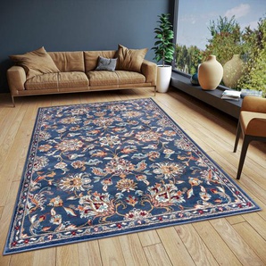 Teppich HANSE HOME Caracci Teppiche Gr. B/L: 160 cm x 235 cm, 8 mm, 1 St., blau Orientalische Muster