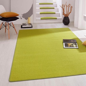 Teppich HANSE HOME Fancy Teppiche Gr. B/L: 200 cm x 280 cm, 7 mm, 1 St., grün Esszimmerteppiche Kurzflor, weich, uni, gekettelt, Wohnzimmer, Schlafzimmer, Esszimmer