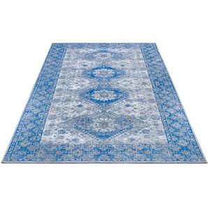 Teppich HANSE HOME Pare Teppiche Gr. B/L: 150 cm x 220 cm, 3 mm, 1 St., blau (grau,blau) Orientalische Muster Vintage, Orientalisch,Wohnzimmer, Flur, Anti-Slip Rücken, Klassisch