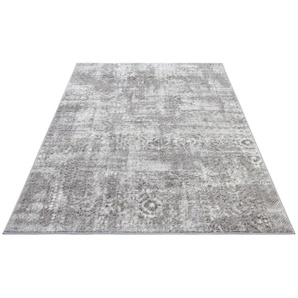 Teppich HANSE HOME Style Teppiche Gr. B/L: 200 cm x 280 cm, 13 mm, 1 St., grau (grau,beige) Orientalische Muster Orientalisch, Orient, Glänzend, Vintage, Wohnzimmer, Schlafzimmer
