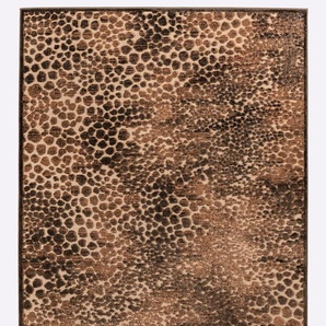 Teppich HEINE HOME Teppiche Gr. B/L: 100 cm x 140 cm, 5 mm, 1 St., beige (natur, braun) Kurzflor-Teppiche