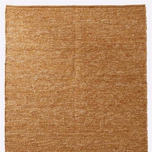 Teppich HEINE HOME Teppiche Gr. B/L: 120 cm x 180 cm, 12 mm, 1 St., orange (terra) Schurwollteppiche