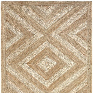 Teppich HEINE HOME Teppiche Gr. B/L: 120 cm x 180 cm, 3 mm, 1 St., beige (natur) Esszimmerteppiche