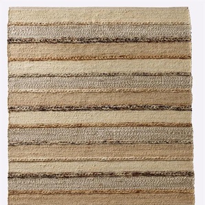 Teppich HEINE HOME Teppiche Gr. B/L: 120 cm x 180 cm, 5 mm, 1 St., beige (natur, braun) Baumwollteppiche