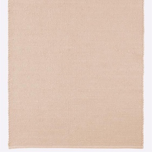 Teppich HEINE HOME Teppiche Gr. B/L: 140 cm x 200 cm, 12 mm, 1 St., beige (natur) Schurwollteppiche
