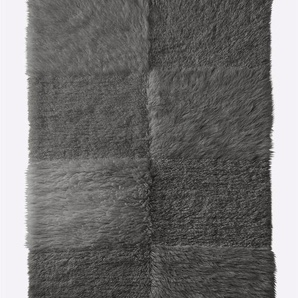 Teppich HEINE HOME Teppiche Gr. B/L: 160 cm x 230 cm, 70 mm, 1 St., grau Schurwollteppiche