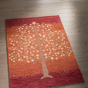 Teppich HEINE HOME Teppiche Gr. B/L: 160 cm x 230 cm, 9 mm, 1 St., orange (terra) Schurwollteppiche