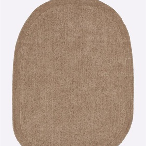 Teppich HEINE HOME Teppiche Gr. B/L: 200 cm x 200 cm, 5 mm, 1 St., beige Schurwollteppiche