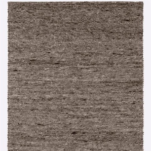 Teppich HEINE HOME Teppiche Gr. B/L: 70 cm x 140 cm, 12 mm, 1 St., grau Schurwollteppiche