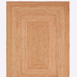 Teppich HEINE HOME Teppiche Gr. B/L: 70 cm x 140 cm, 6 mm, 1 St., orange (koralle) Kurzflor-Teppiche
