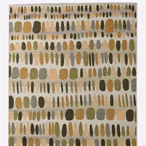 Teppich HEINE HOME Teppiche Gr. B/L: 80 cm x 295 cm, 5 mm, 1 St., beige (natur, grün) Kurzflor-Teppiche