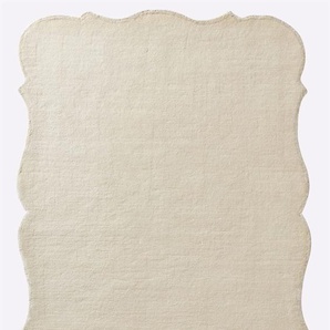 Teppich HEINE HOME Teppiche Gr. B/L: 90 cm x 160 cm, 12 mm, 1 St., beige (ecru) Schurwollteppiche